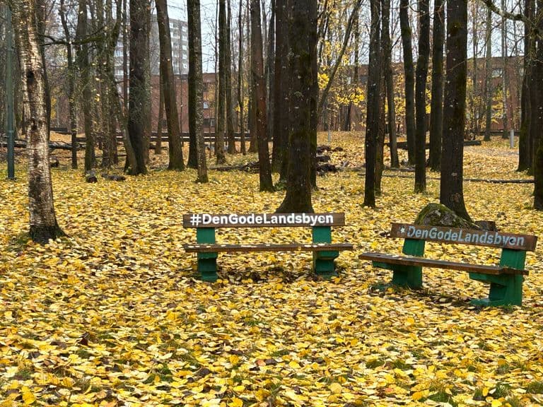 Haugerudparken i høstfarger